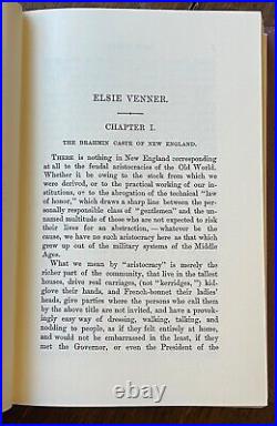 ELSIE VENNER Arno Press / Holmes, 1st 1976/1861 SCIENCE FICTION FANTASY HORROR