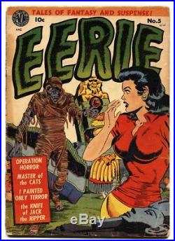 Eerie #5 1952 comic book Classic Wally Wood weird menace cover-pre-code horror