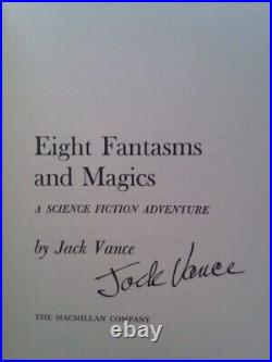 Eight Fantasms and Magics A Science Fiction Adventure (1st Ed, Signed)