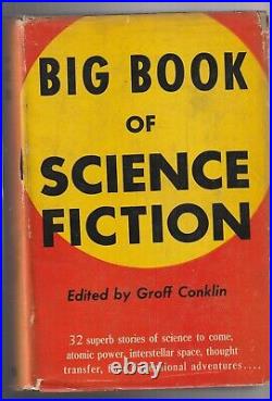 FICTION, HC/DJ, BIG BOOK OF SCIENCE FICTION, 1950 1ST ED, ed GROFF CONKLIN