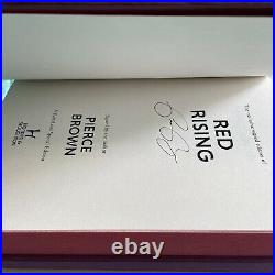 FairyLoot Red Rising Trilogy Set SPRAYED SIGNED Foiled Hardcovers Pierce Brown