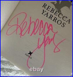 Fourth Wing Signed Rebecca Yarros UK Hardback & 2x Exclusive Bookmarks