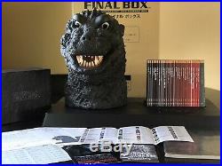 GODZILLA FINAL BOX COMPLETE SET! DVD Set, Poster Book, Bust, Display Stand