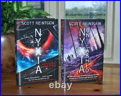 GOLDSBORO Nyxia & Nyxia Unleashed by Scott Reintgen SIGNED & LOW MATCHED No. Set
