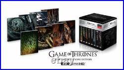 Game Of Thrones 1-8 Season 1 2 3 4 5 6 7 8 4k Uhd Blu-ray Limited Steelbook