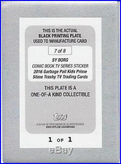 Garbage Pail Kids Prime Slime Trashy Tv Printing Plate Sy Borg Comic Book #7 Gpk