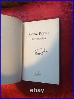 Going Postal by Terry Pratchett (Hardcover, 2004) Signed
