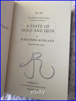 Goldsboro A Taste of Gold and Iron Alexandra Rowland (Hardcover 2022) Low #