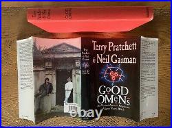 Good Omens Neil Gaiman, Terry Pratchett UK 1st edition hardback 1990