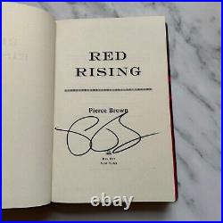 HAND SIGNED Red Rising Series 1-3 Pierce Brown US Hardbacks