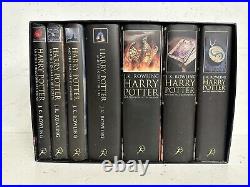 HARRY POTTER Bloomsbury Adult Cover Hardback Books 1 7 Box Set 1st Editions