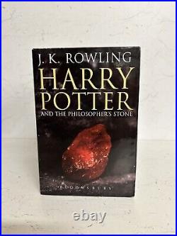 HARRY POTTER Bloomsbury Adult Cover Hardback Books 1 7 Box Set 1st Editions