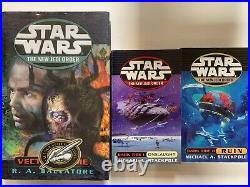 HUGE 14 BOOK SET! Star Wars The New Jedi Order 1st/1st Signed RARE