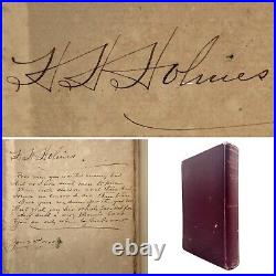 H. H. Holmes SIGNED BOOK FROM PRISON Jack the Ripper Herman Webster MUDGETT