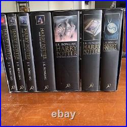 Harry Potter Hardcover UK Adult Edition Bloomsbury Full Box Set Book 1-7 (Rare)