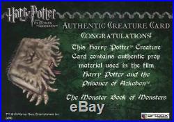 Harry Potter Prisoner Azkaban Update Monster Book Prop Card HP #088/310