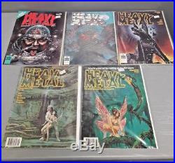 Heavy Metal Magazine Lot Of 63 Books Science Fiction