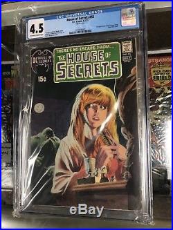 House of Secrets 92 CGC 4.5 DC Comic Book 1971 1st Swamp Thing Wrightson Len Key