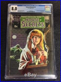 House of Secrets 92 CGC 8.0 1st Appearance Swamp Thing Key Book 1971 DC