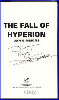 Hyperion & The Fall of Hyperion Dan Simmons HC 1sts 1989/1990 Signed + free book