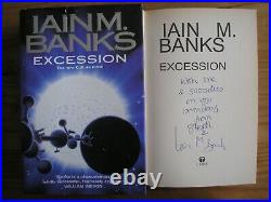IAIN M. BANKS EXCESSION 1st/1st HB/DJ 1996 SIGNED CULTURE SERIES