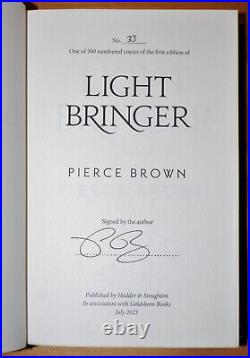 IRON GOLD + DARK AGE + LIGHT BRINGER Pierce Brown Matched No. SIGNED GOLDSBORO