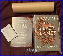 Illumicrate A Court Of Silver Flames Book Box with Dust Jackets and Pin! ACOTAR