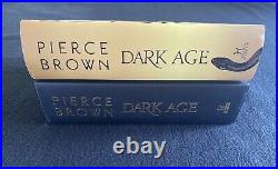Illumicrate Dark Age Exclusive STENCILED SIGNED Hardback Pierce Brown Red Rising