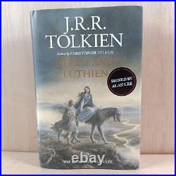J. R. R Tolkien Beren and Luthien Signed Alan Lee 1st Ed First printing Hardback