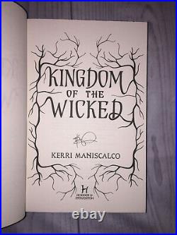 Kingdom of the Wicked Kerri Maniscalco Fairyloot Edition Hardcover Book