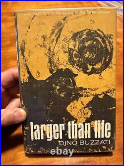Larger Than Life Dino Buzzati 1967 Walker 1st American Ed. HC DJ SciFi