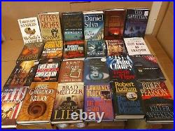 Lot of 100 Action Mystery Romance Thriller Action Literature Hardcover HCDJ Book