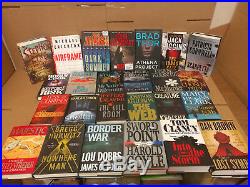 Lot of 100 Mystery Suspense Thriller Crime Murder Detective Hardcover HCDJ Books