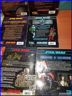 Lot of 10 West End Star Wars RPG Books Platts Smugglers, Pirates Privateers, +