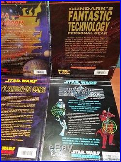 Lot of 10 West End Star Wars RPG Books Platts Smugglers, Pirates Privateers, +