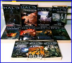 Lot of 11x Halo Science Fiction Books by Microsoft Game Studios & Bungie