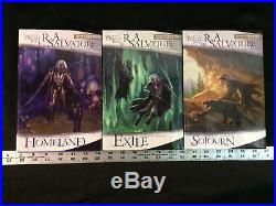 Lot of 13 R. A. Salvatore Forgotten Realms Legend of Drizzt Books 1-13 1st Prints
