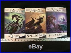 Lot of 13 R. A. Salvatore Forgotten Realms Legend of Drizzt Books 1-13 1st Prints
