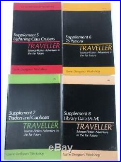 Lot of 17 Traveller Game Books SCIFI Game Designers Workshop withSupplements