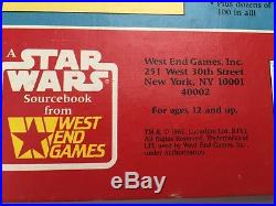 Lot of 4 Star Wars The Role Playing Game + Source Book 1987 1992 Book West End
