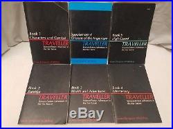 Lot of 6 Traveller GDW Books/Guides In Original Box Vintage 1977 RPG Game