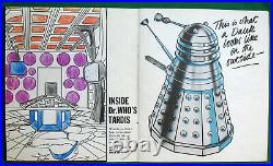 MEGA-RARE Dr Doctor Who's Space Adventure Book 1967. VGC, with some cards