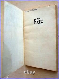 Mad Max 2 by Carl Ruhen movie tie-in novelisation Hayes/Miller/Hannant QB