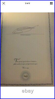 Malazan Book Of The Fallen 6-7 Signed Subterranean Press Steven Erikson