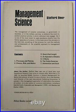 Management Science The Business Use. By Stafford Beer RARE 1st Edition 1967