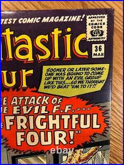 Marvel Comic Book Fantastic Four #36 (Mar 1965, Marvel) High Grade