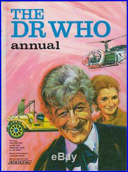 Mega-rare Doctor Who Annual pub 1970 for 1971 (the pink Pertwee one!)