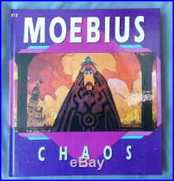 Moebius Chaos Hc Art Book Jean Giraud Vintage Sci-fi Fantasy Heavy Metal 1991