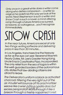 Neal Stephenson, Snow Crash, Hardcover Original Book Club Edition Very Good