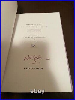 Neil Gaiman AMERICAN GODS US SIGNED NUMBERED LIMITED EDITION HILL HOUSE Rare